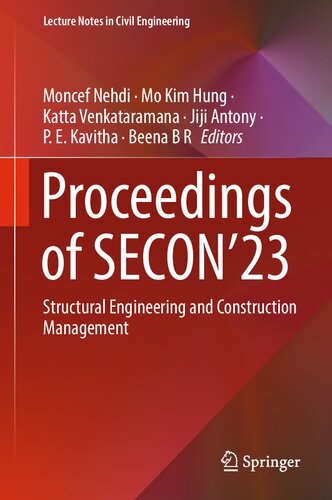 Proceedings of SECON’23: Structural Engineering and Construction Management (Lecture Notes in Civil Engineering, 381)