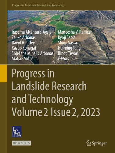 Progress in Landslide Research and Technology, Volume 2 Issue 2, 2023