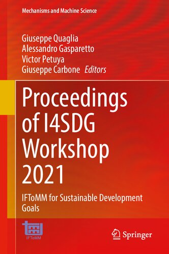 Proceedings of I4SDG Workshop 2021: IFToMM for Sustainable Development Goals (Mechanisms and Machine Science, 108)