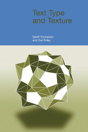 Text Type and Texture: In honour of Flo Davies