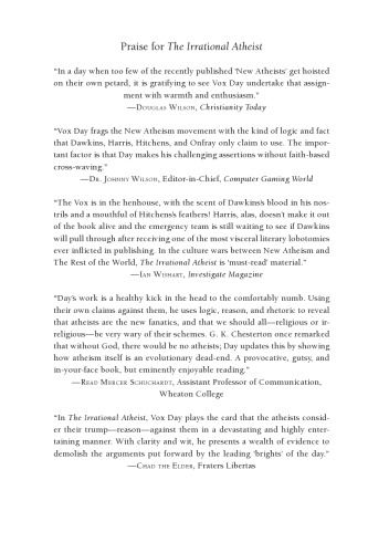 The Irrational Atheist: Dissecting the Unholy Trinity of Dawkins, Harris, and Hitchens