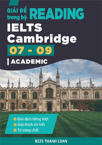 Giải để READING trong bộ IELTS Cambridge 07-09 (Academic)