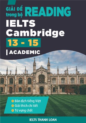 Giải để READING trong bộ IELTS Cambridge 13-15 (Academic)