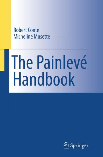 The Painlevé Handbook