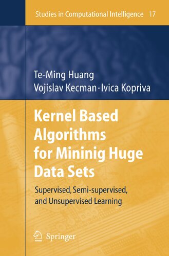 Kernel Based Algorithms for Mining Huge Data Sets: Supervised, Semi-supervised, and Unsupervised Learning (Studies in Computational Intelligence, 17)