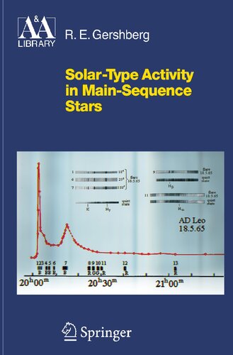 Solar-Type Activity in Main-Sequence Stars (Astronomy and Astrophysics Library)