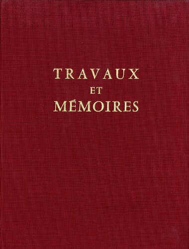 Travaux et mémoires: 4