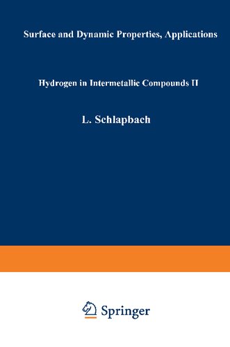 Hydrogen in Intermetallic Compounds II: Surface and Dynamic Properties, Applications