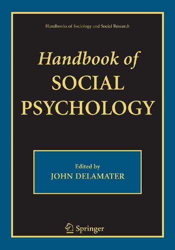 Handbook of Social Psychology (Handbooks of Sociology and Social Research)