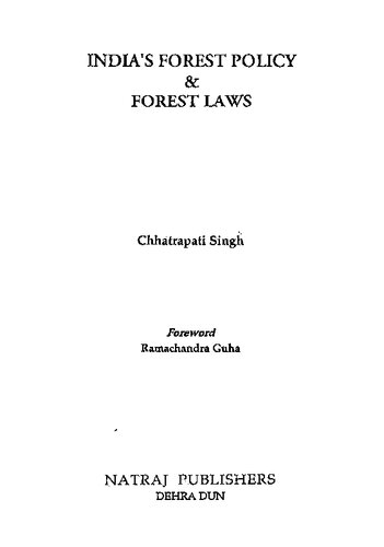 India's forest policy & forest laws
