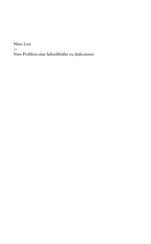 Vom Problem eine Schreibfeder zu deduzieren. Erkenntnistheoretische Einordnung des Einzelnen bei Hegel