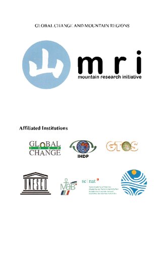 Global Change and Mountain Regions: An Overview of Current Knowledge (Advances in Global Change Research, 23)