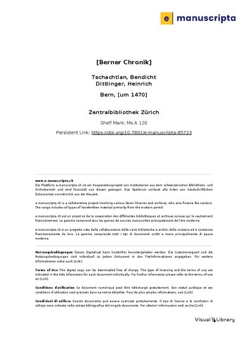 Berner Chronik 1470