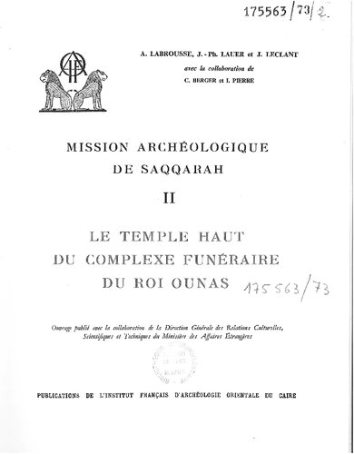 Mission archéologique de Saqqarah