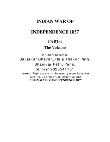 Indian War of Independence, 1857