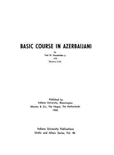 Basic Course in Azerbaijani ()