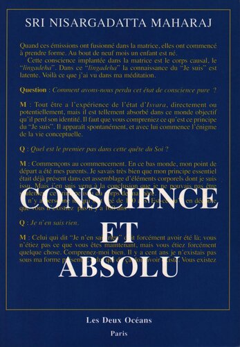 Conscience et Absolu
