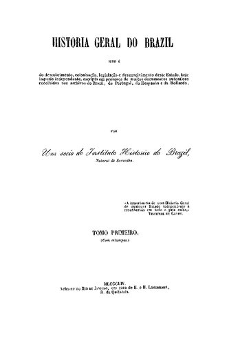 História Geral do Brazil