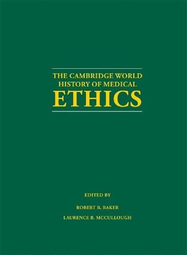 Cambridge World History of Medical Ethics