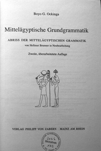 Mittelägyptische Grundgrammatik