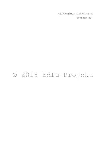 Die Inschriften des Tempels von Edfu / Abteilung I: Übersetzungen / Edfou VII