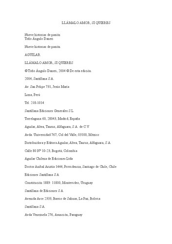 Llámalo amor, si quieres : Nueve historias de pasión