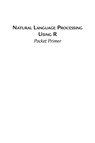 Natural Language Processing using R Pocket Primer