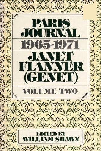 Paris Journal, 1965-1971