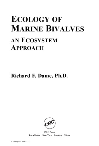 Ecology of Bivalves: An Ecosystem Approach (Marine Science Series)