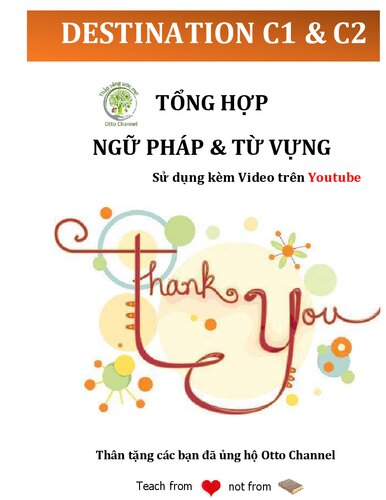 Destination C1&C2 - Tổng Hợp Ngữ Pháp Từ Vựng