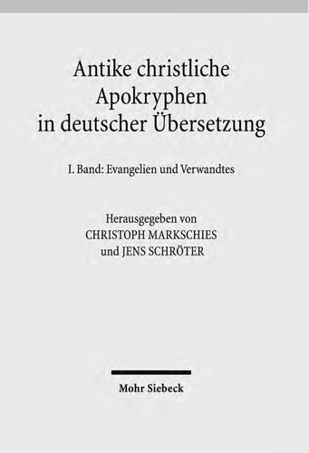 Antike christliche Apokryphen in deutscher Übersetzung