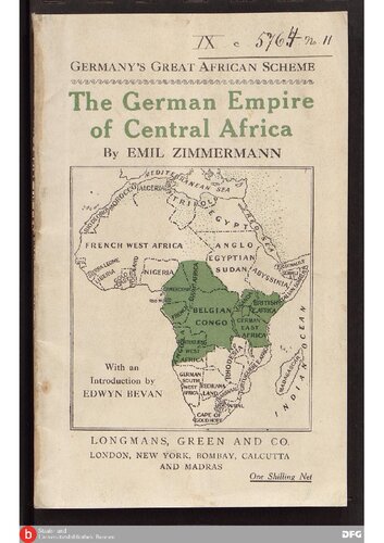 The German Empire of Central Africa As A Basis for a New German World-Policy
