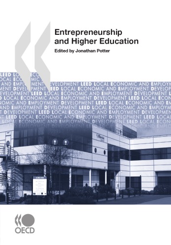 Entrepreneurship and higher education