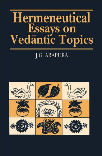 Hermeneutical essays on Vedantic topics