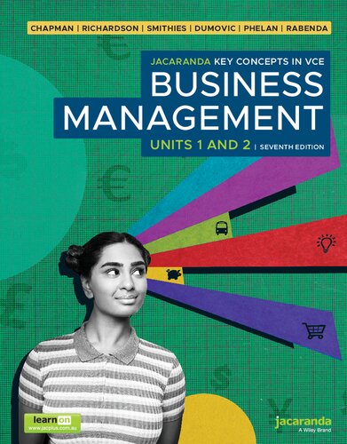 Jacaranda Key Concepts in VCE Business Management Units 1 & 2 Seventh Edition