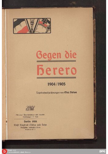 Gegen die Herero 1904/1905