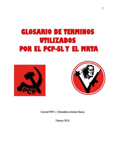 Glosario de términos utilizados por el PCP-SL y el MRTA