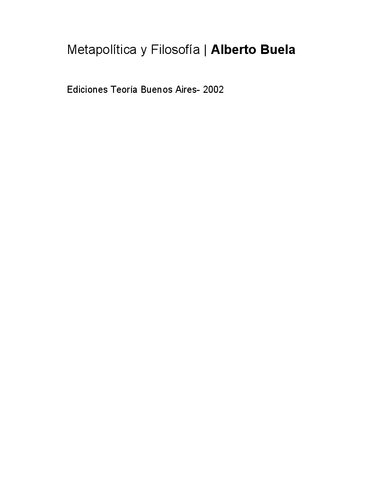 Metapolítica y Filosofía