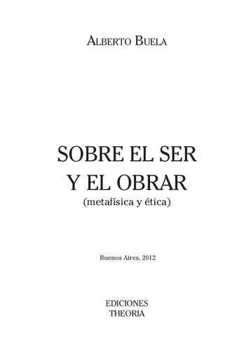 Sobre el Ser y el Obrar