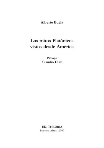 Los Mitos Platonicos vistos desde America