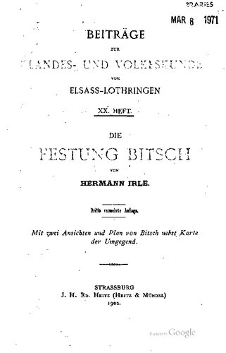 Die Festung Bitsch
