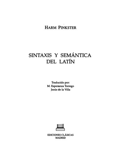 Sintaxis y semántica del latín