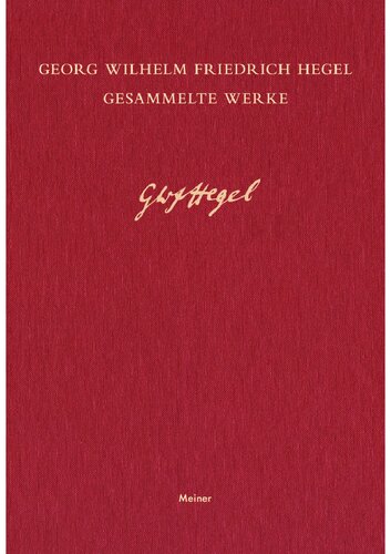 Vorlesungen über die Philosophie des subjektiven Geistes: Teilband 3. Anhang (Hegel, G.W.F. | Gesammelte Werke)