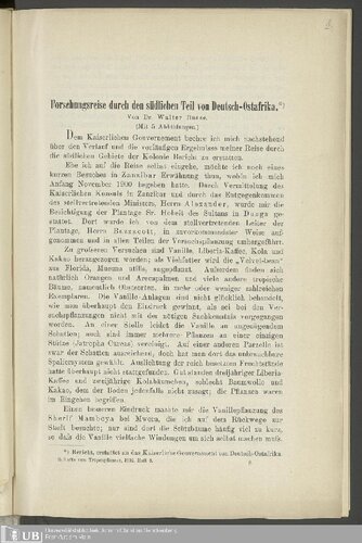 Forschungsreise durch den südlichen Teil von Dentseh-Ostafrika