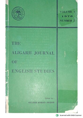 The Aligarh Journal of English Studies