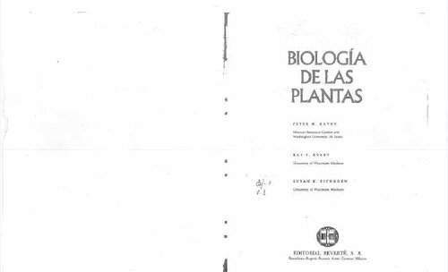 Biología de las Plantas Raven