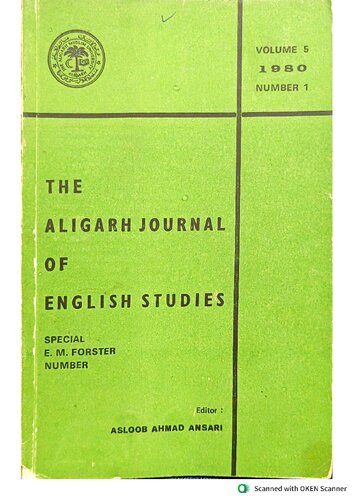 The Aligarh Journal of English Studies