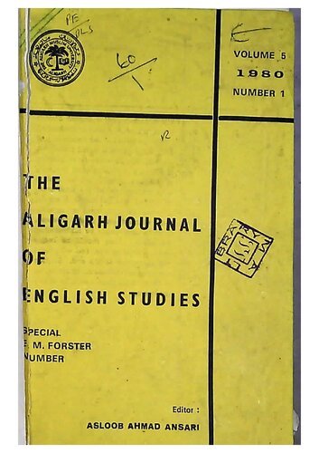 The Aligarh Journal of English Studies