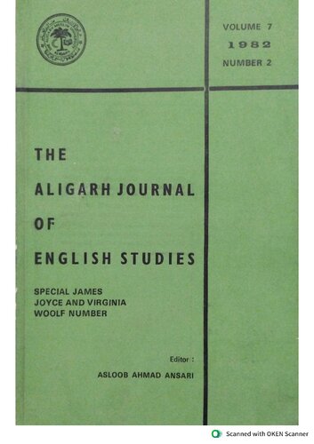The Aligarh Journal of English Studies