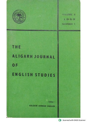 The Aligarh Journal of English Studies